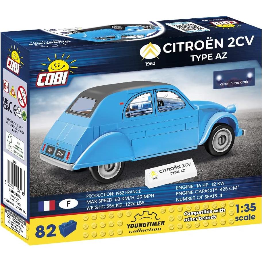 Modelo Citroen 2CV Tipo AZ COBI 1:35 con 82 bloques