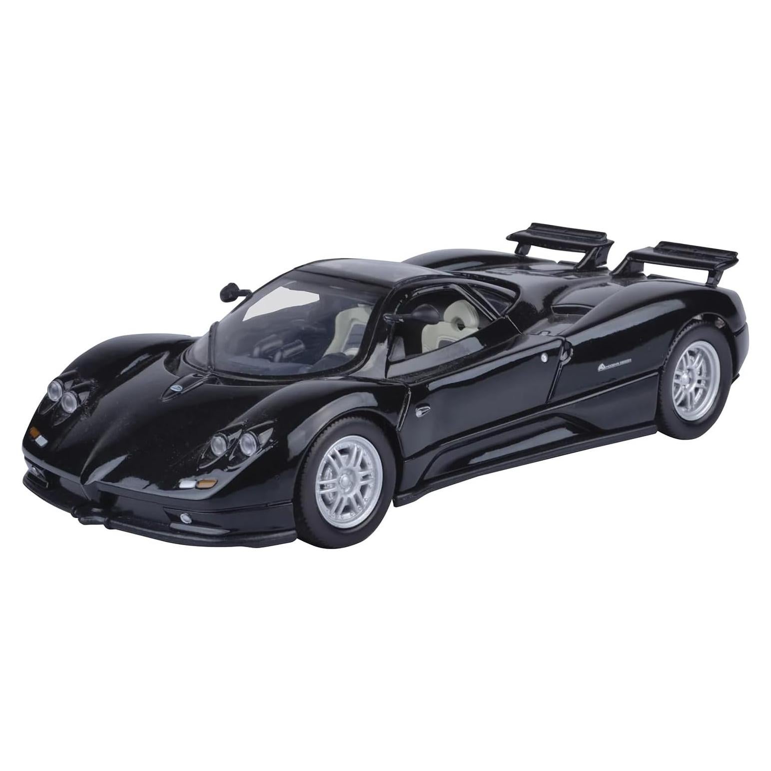 Modelo de Coche Diecast Pagani Zonda C12 Negro 1:24 Motormax