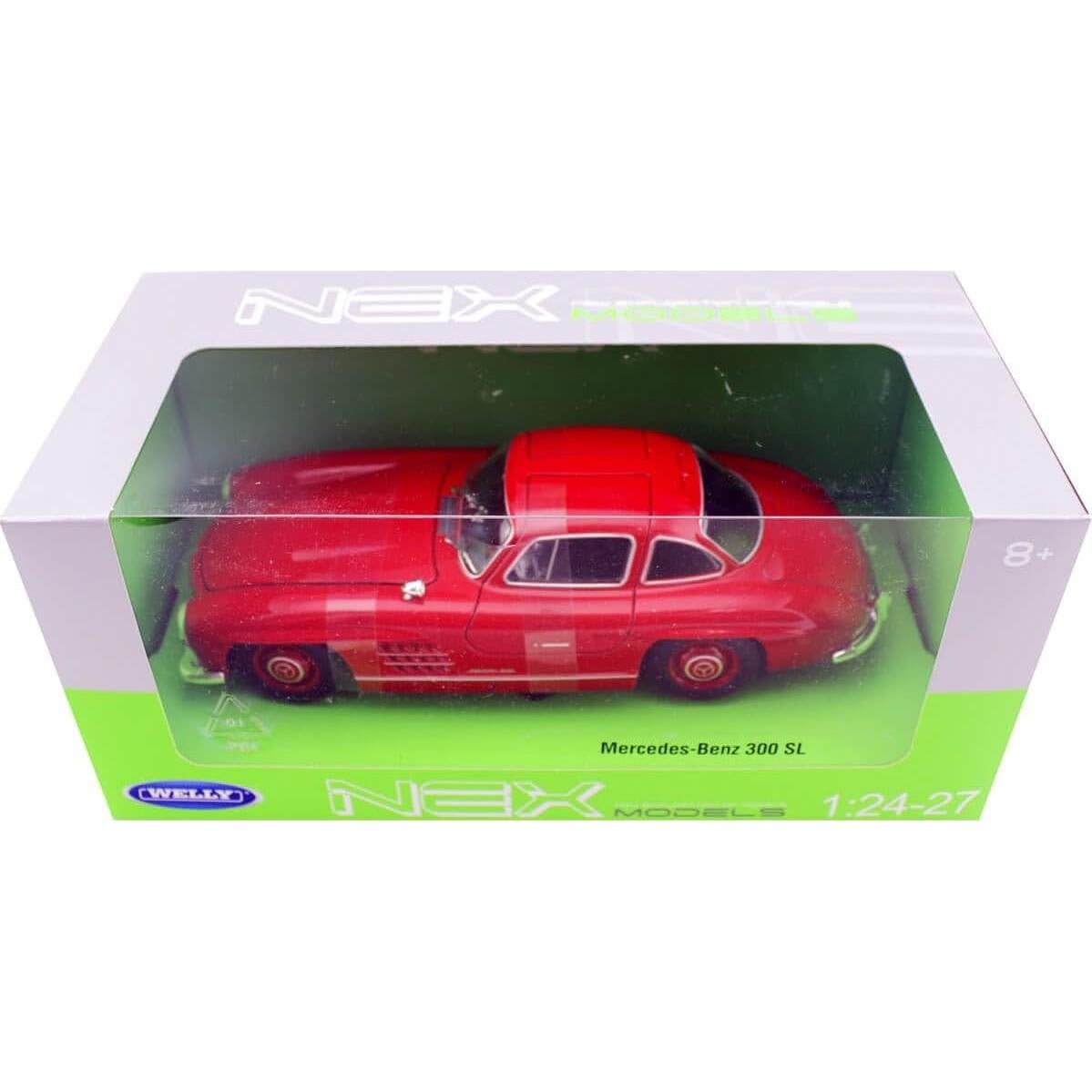 Miniatura de Coche Welly Mercedes Benz 300SL 1:24 Rojo