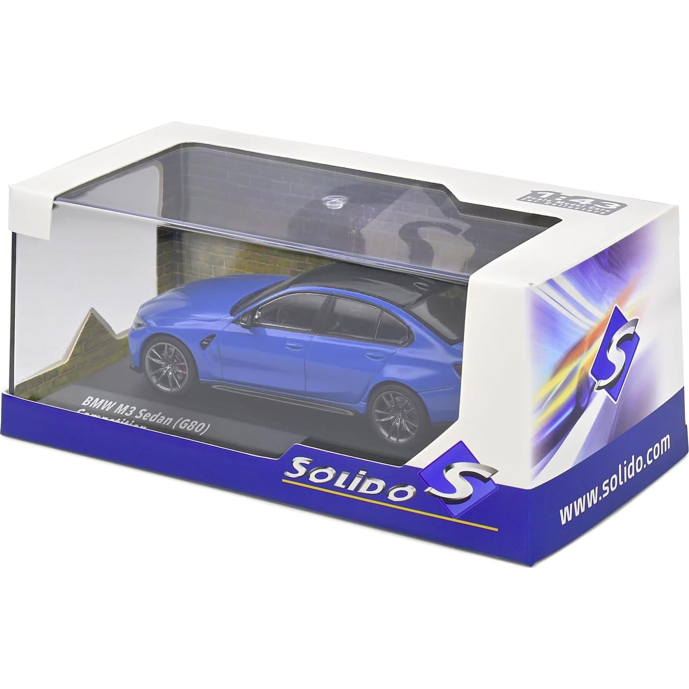Auto a Escala 1:43 BMW M3 G80 Azul 2023 - SOLIDO
