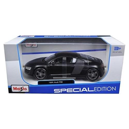 Maisto Audi R8 Negro Mate 1:24 con detalles realistas