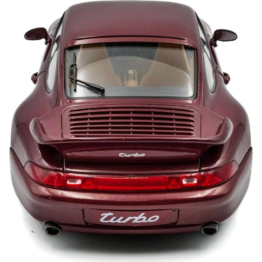 Modelo Diecast Porsche 911 (993) Turbo 1997 Solido 1:18 Arena Red