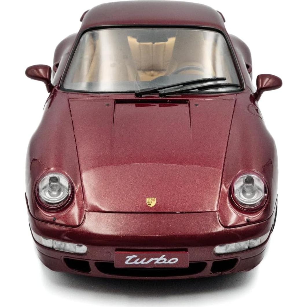 Modelo Diecast Porsche 911 (993) Turbo 1997 Solido 1:18 Arena Red