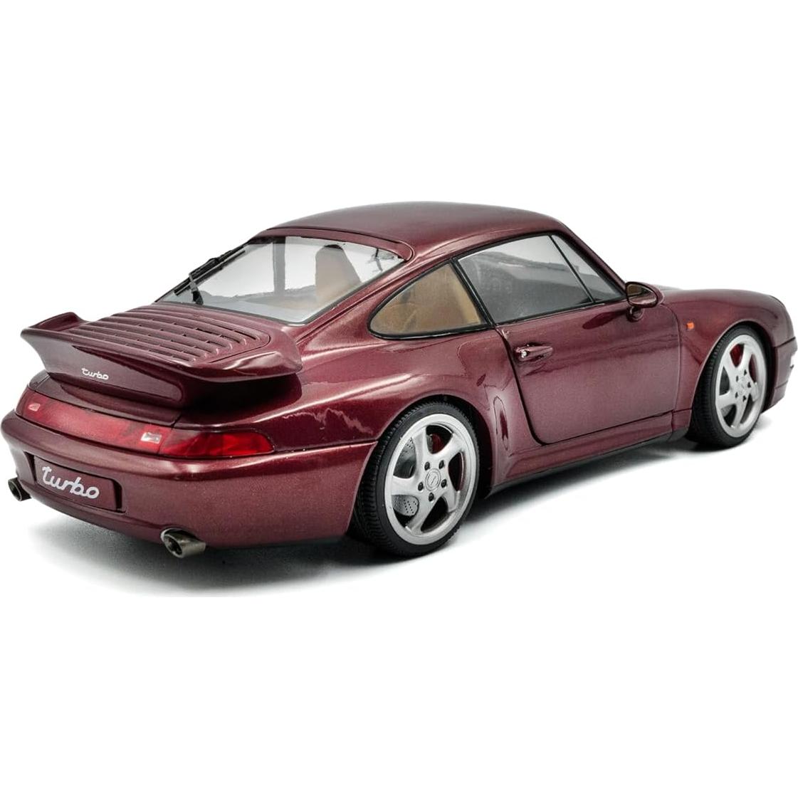 Modelo Diecast Porsche 911 (993) Turbo 1997 Solido 1:18 Arena Red