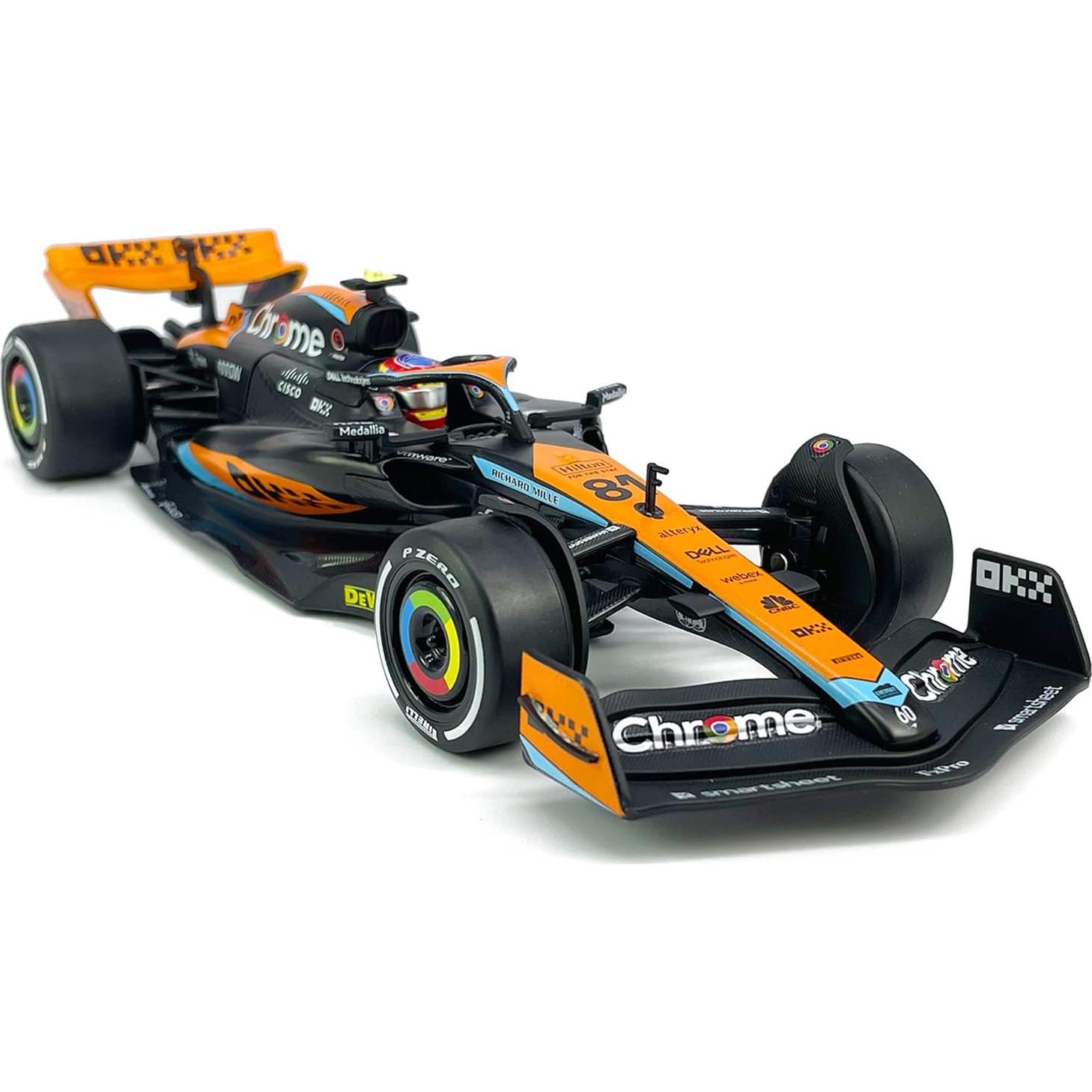 Coche de Juguete F1 McLaren MCL60 1:24 Metal Fundido Negro