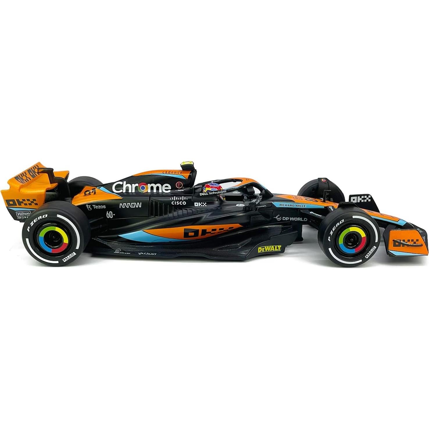 Coche de Juguete F1 McLaren MCL60 1:24 Metal Fundido Negro