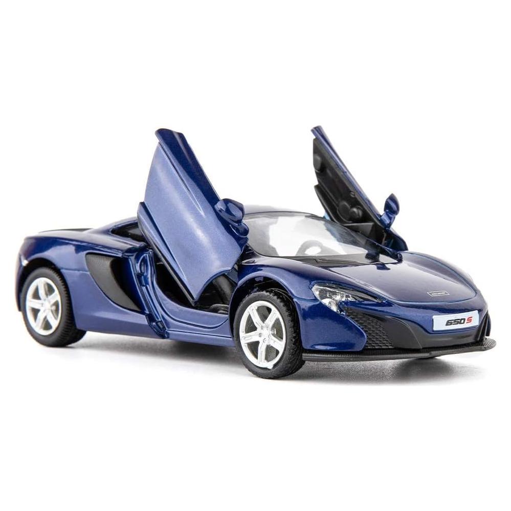 Coche de Juguete McLaren 650S Escala 1:36 Azul Retroceso