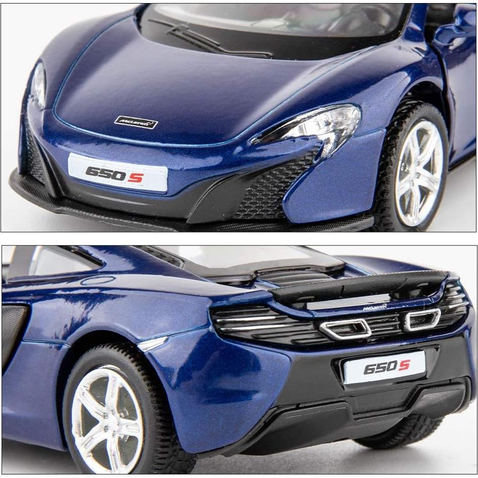 Coche de Juguete McLaren 650S Escala 1:36 Azul Retroceso
