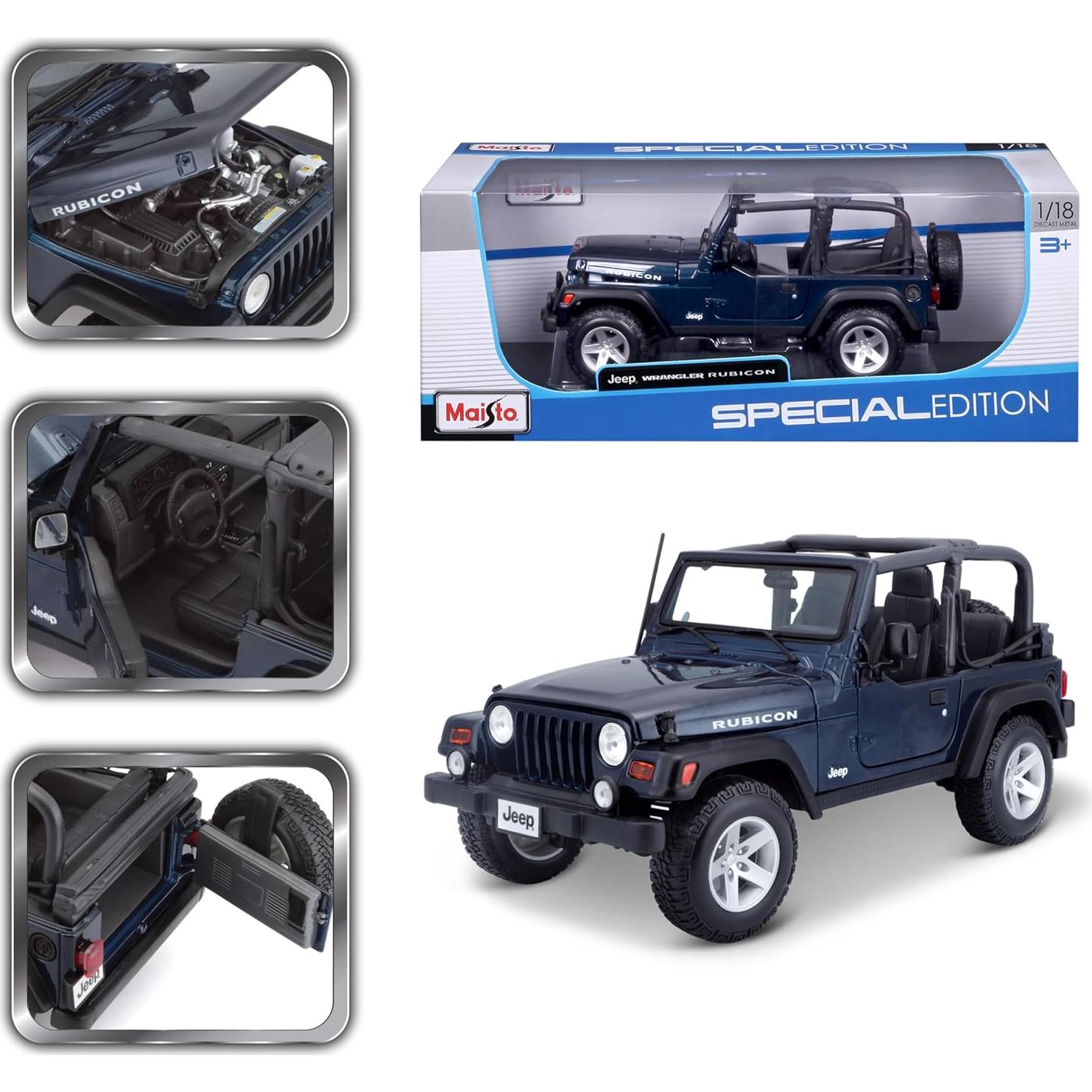 Maisto Jeep Wrangler Rubicon 1:18 Metal 24.1 cm