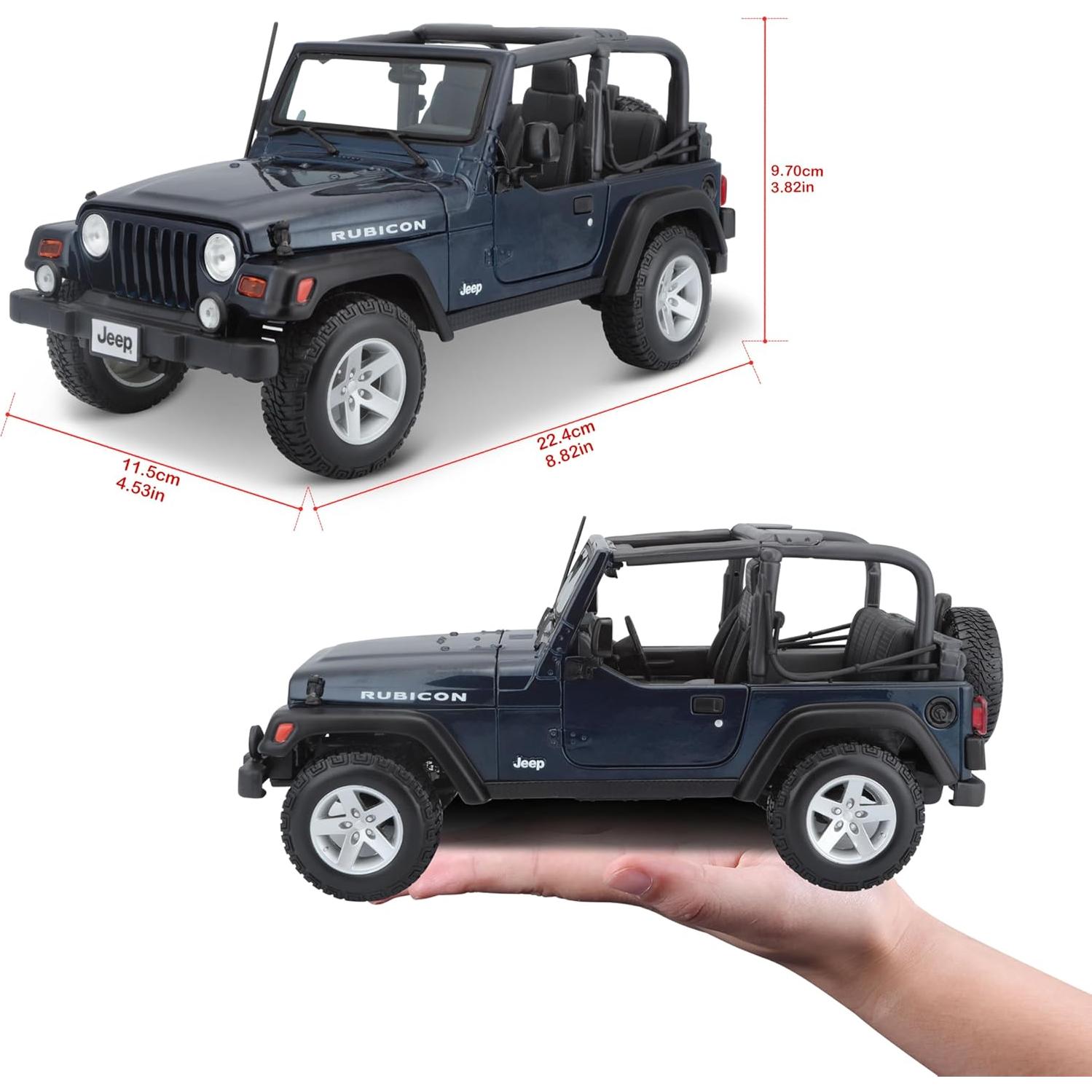 Maisto Jeep Wrangler Rubicon 1:18 Metal 24.1 cm