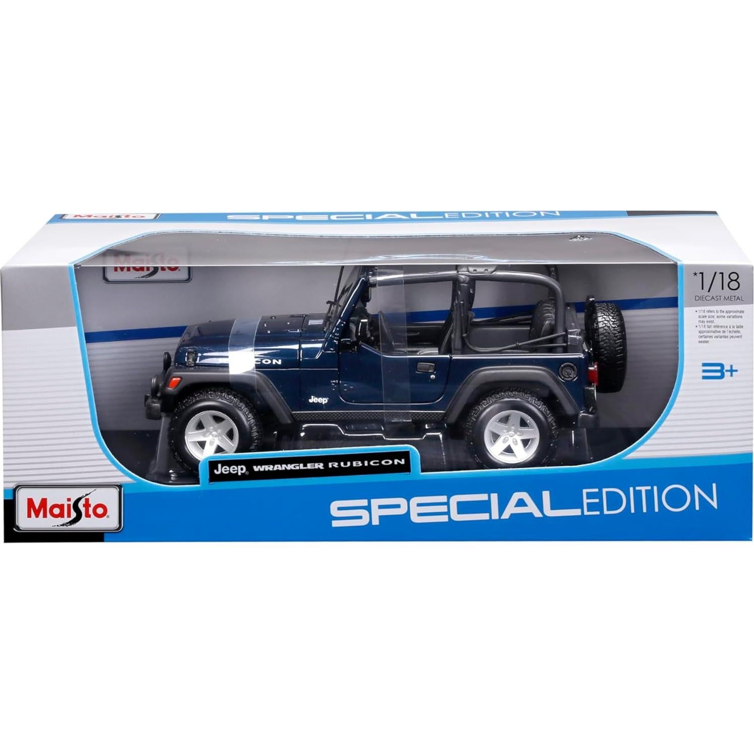 Maisto Jeep Wrangler Rubicon 1:18 Metal 24.1 cm