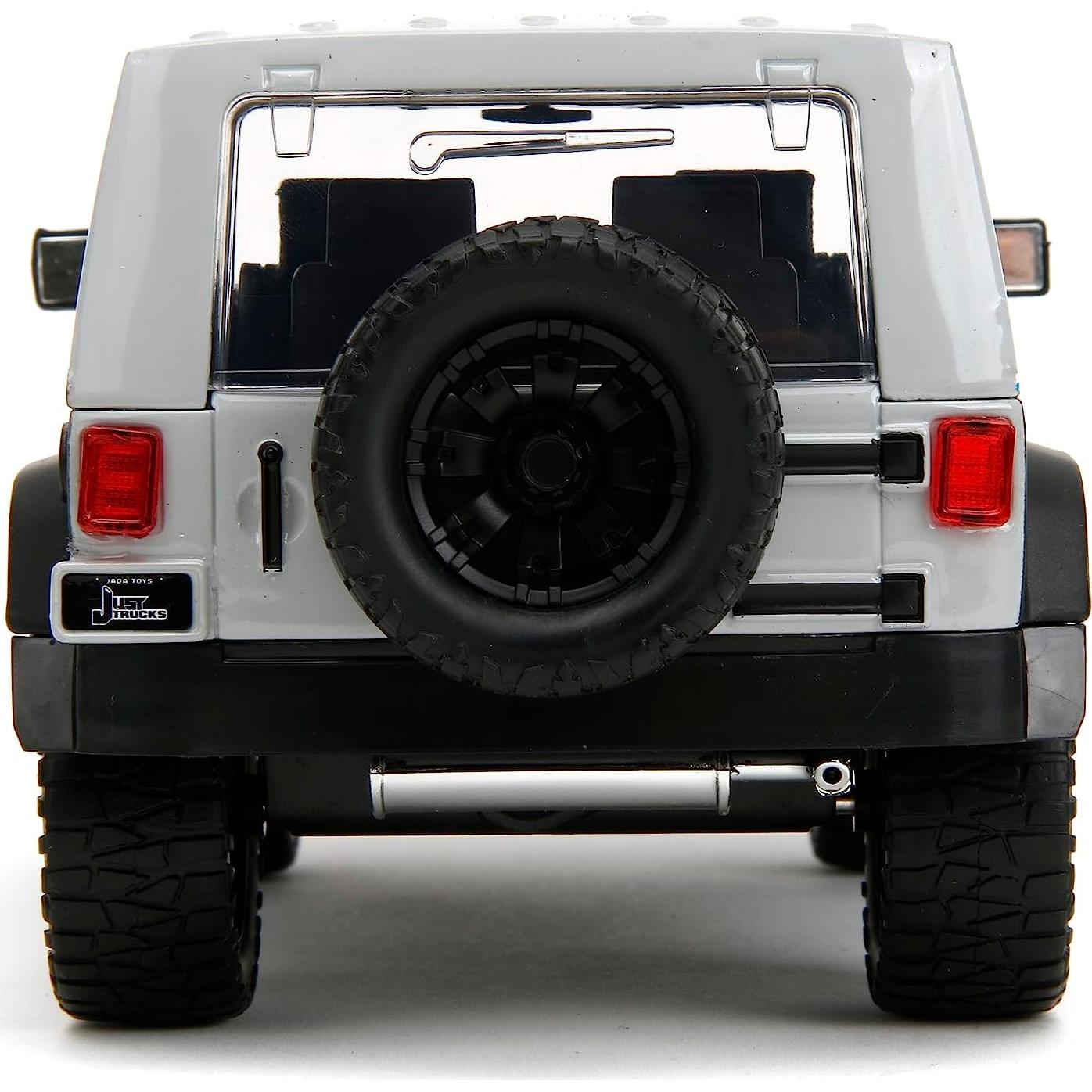 Juguete Die-Cast Jeep Wrangler 2007 Jada Toys 1:24 Gris/Negro