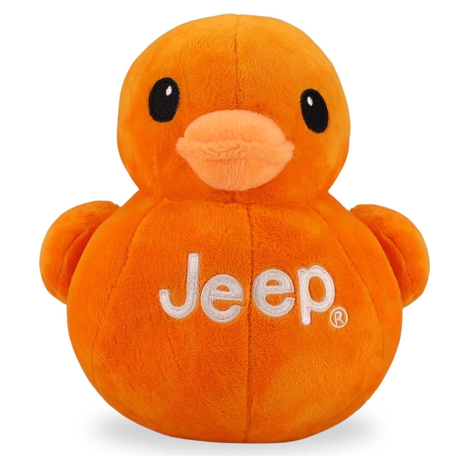 Pato de Peluche Jeep Naranja 17.78 cm - Regalo para Entusiastas