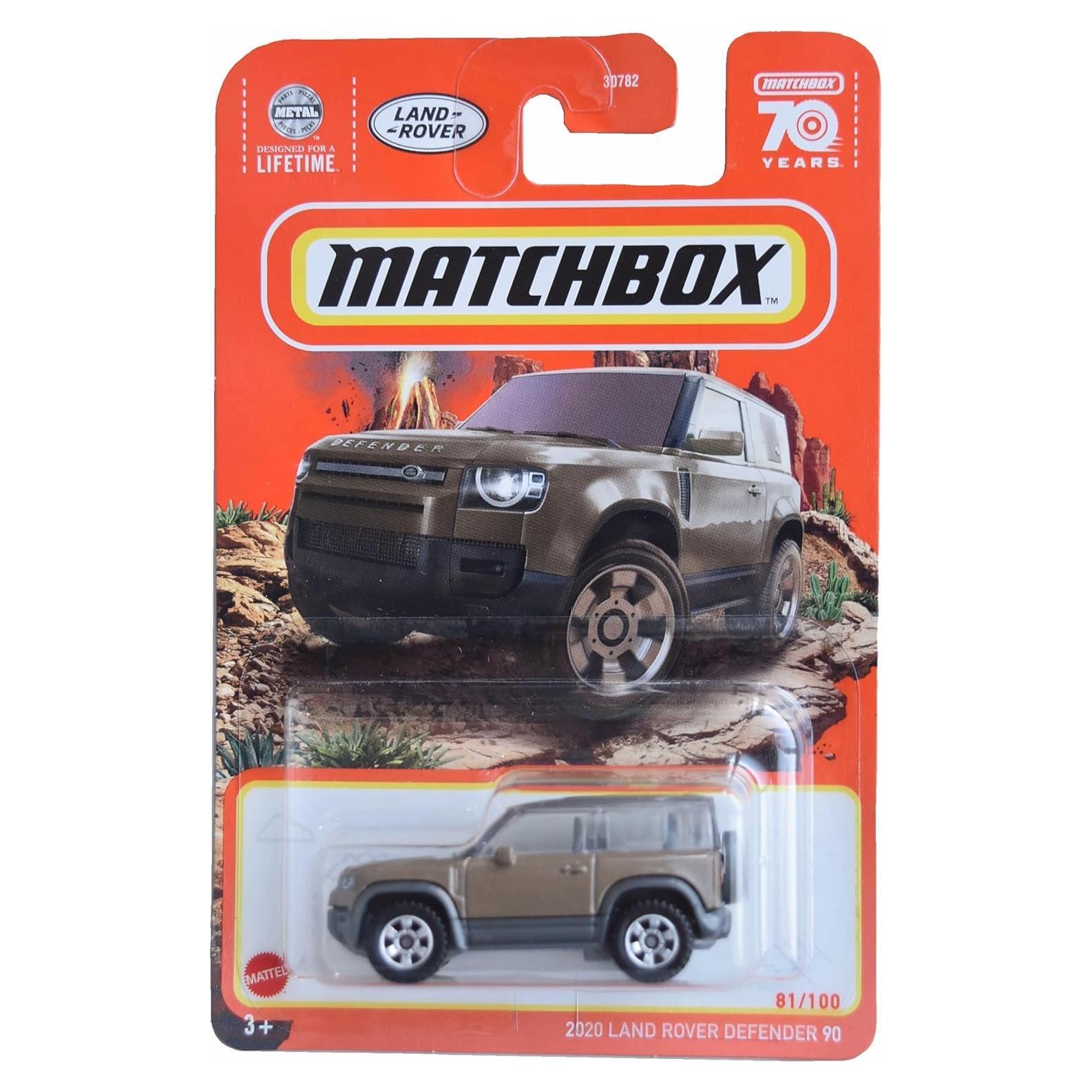 Matchbox Land Rover Defender 90 2020 Marrón 81/100