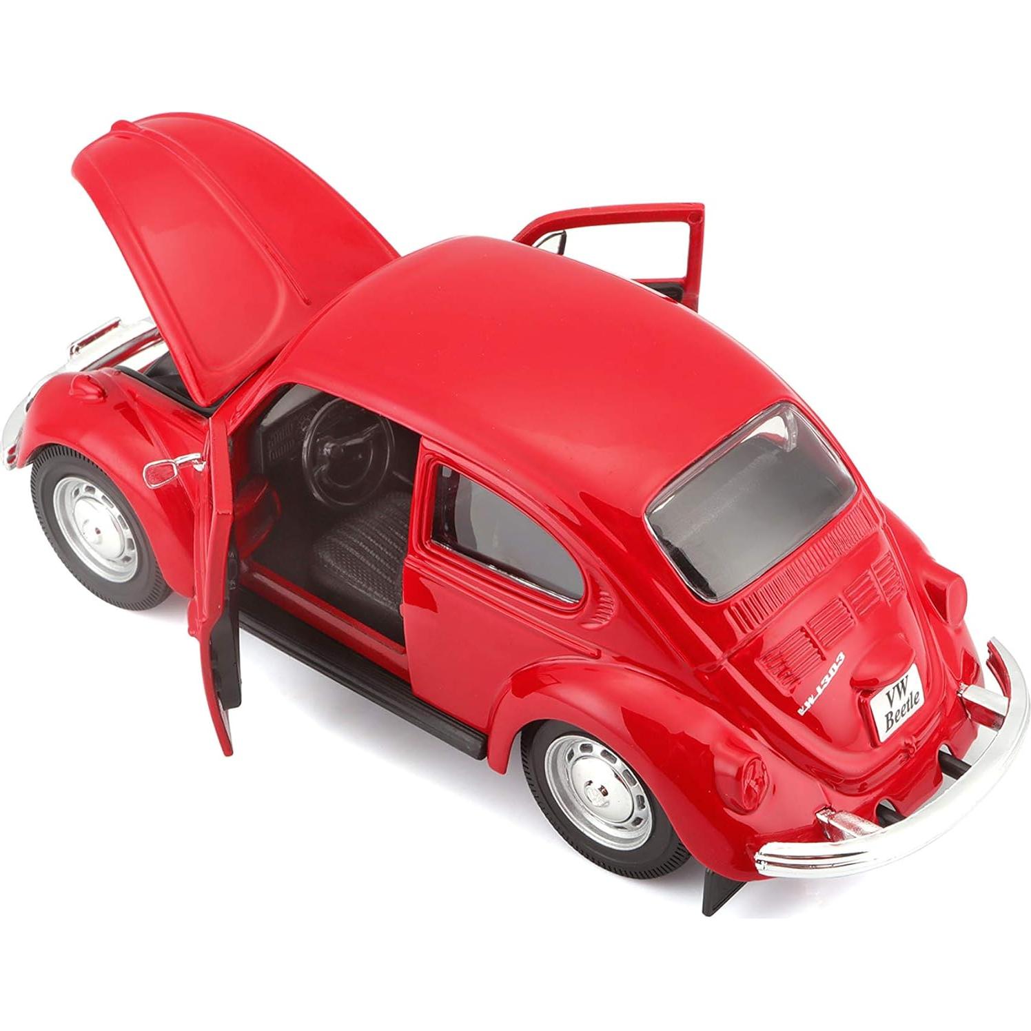 Maisto Volkswagen Beetle 1:24 Rojo Diecast Detallado