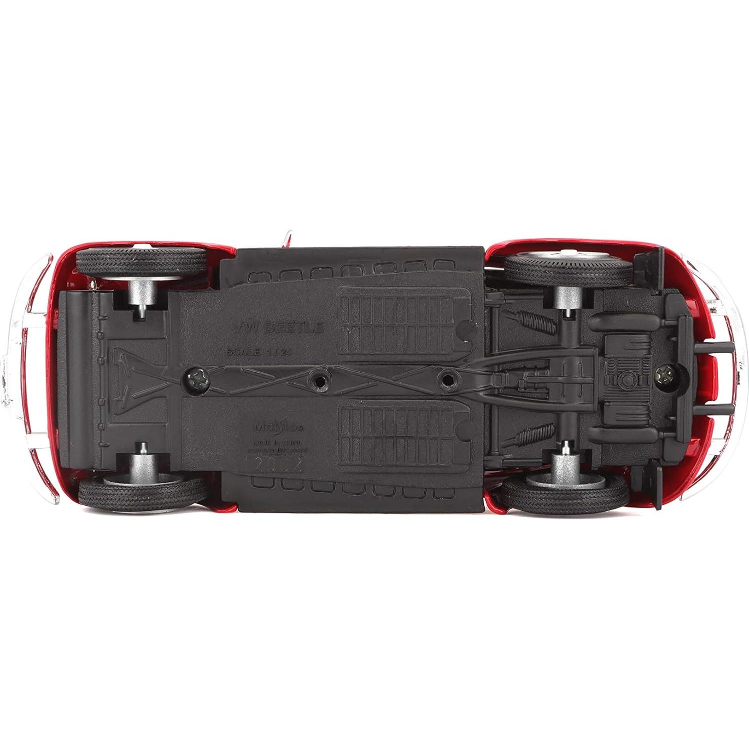 Maisto Volkswagen Beetle 1:24 Rojo Diecast Detallado