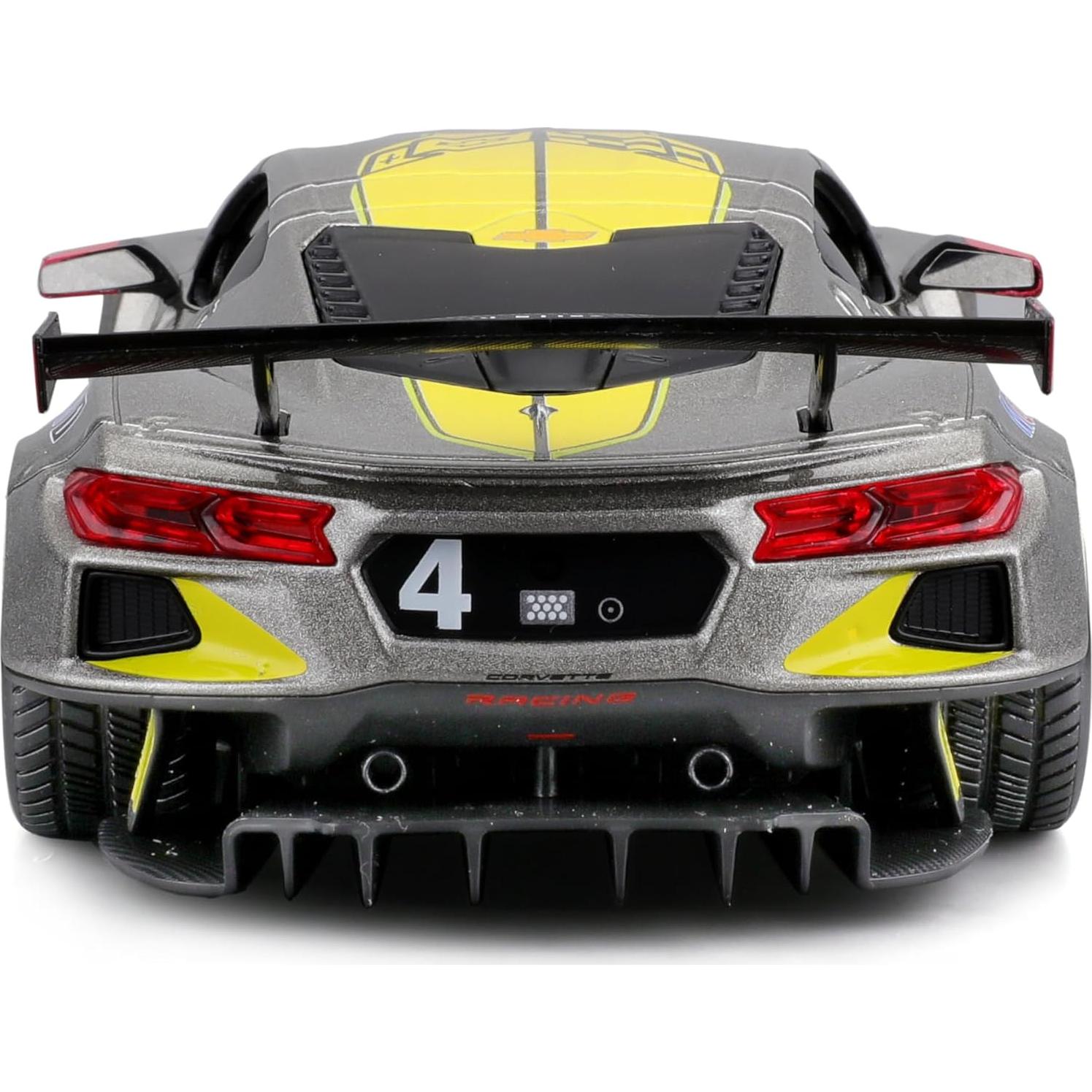 Modelo a Escala 1:24 Bburago Chevrolet Corvette C8.R Amarillo