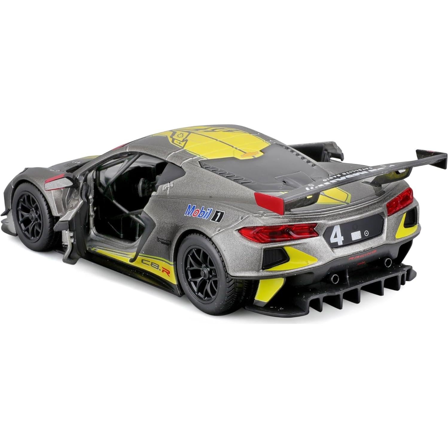 Modelo a Escala 1:24 Bburago Chevrolet Corvette C8.R Amarillo