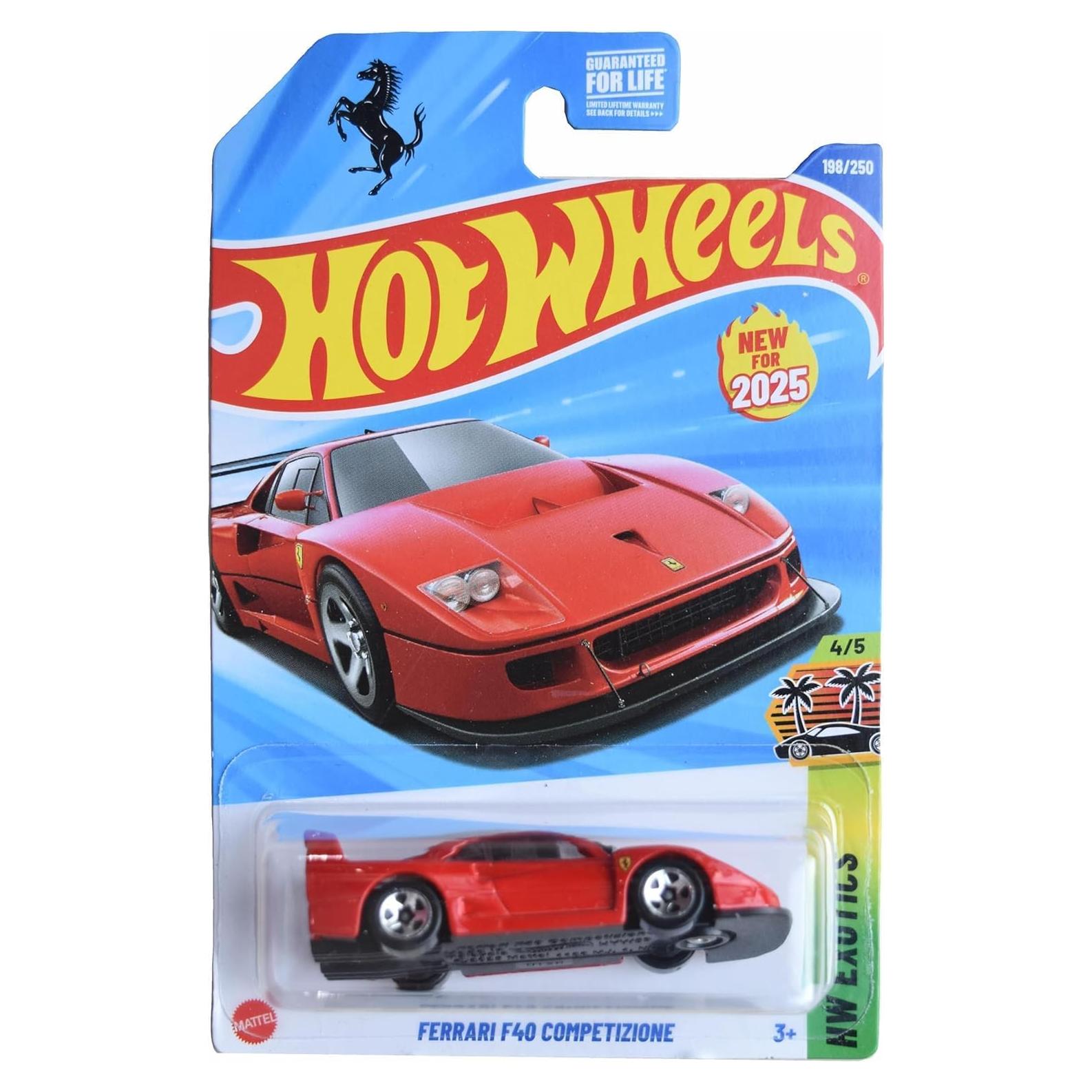 Hot Wheels Ferrari F40 Competizione 1:64 Mattel Rojo