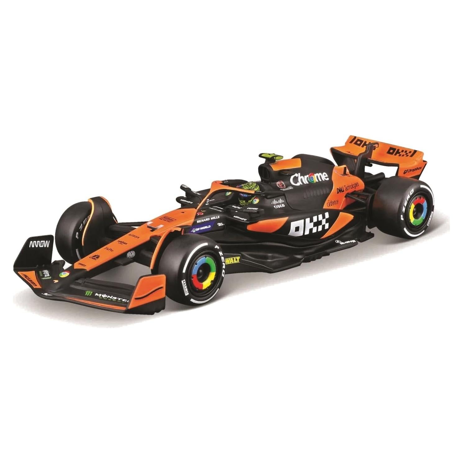 Bburago McLaren MCL38 1:43 con Casco Lando Norris #4