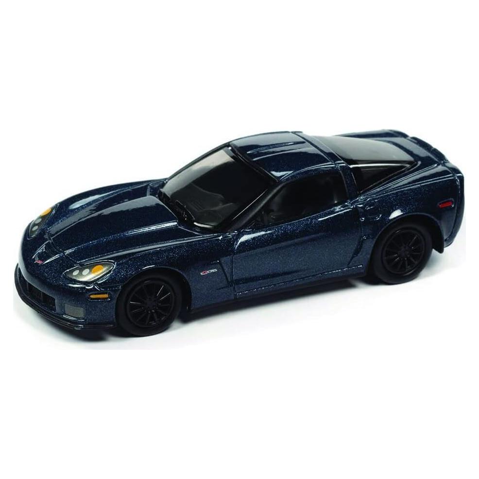 Coche Diecast Johnny Lightning Chevrolet Corvette Z06 Azul 1:64