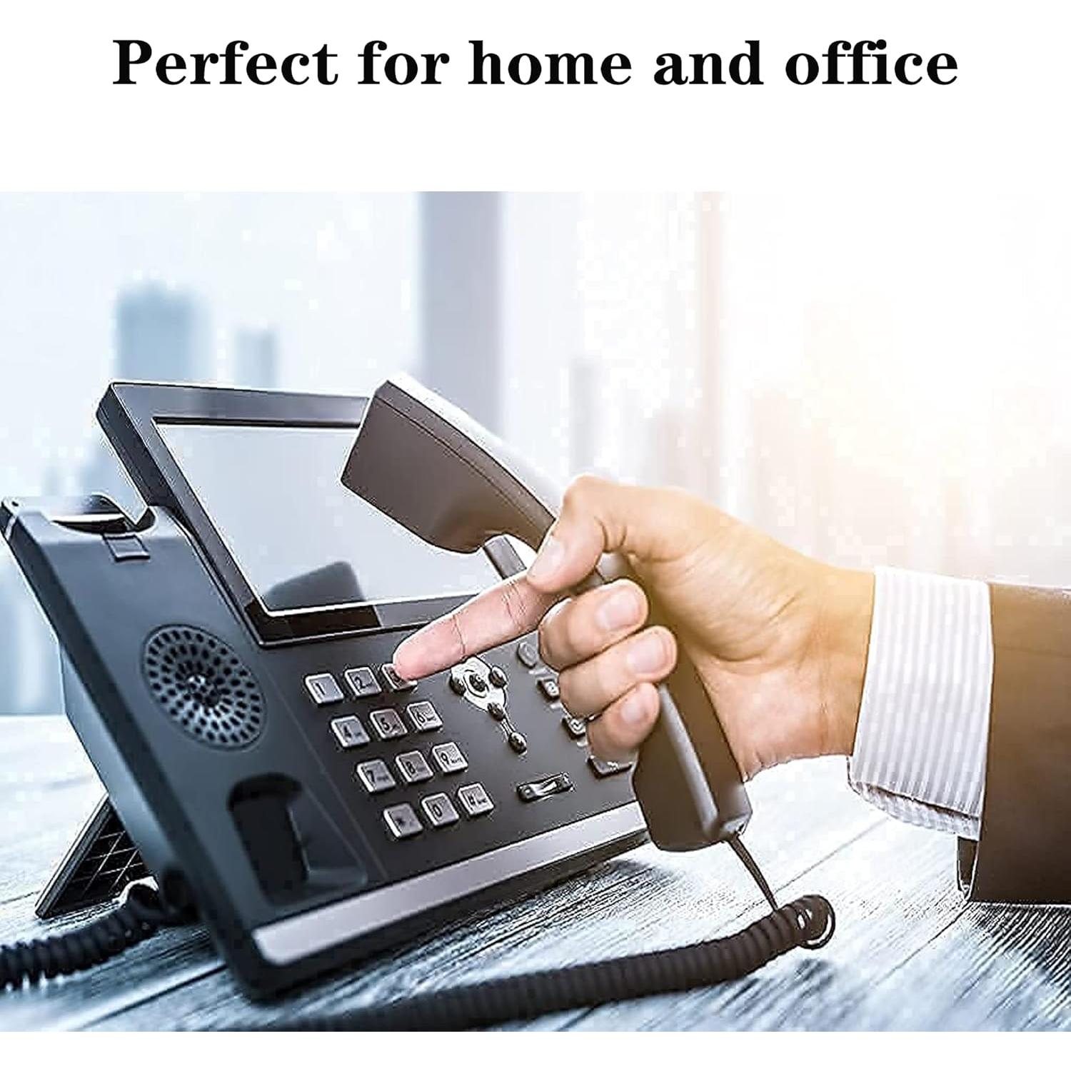 Cable de Teléfono RJ9 LanSenSu 2.4m Negro - 20 Paquetes