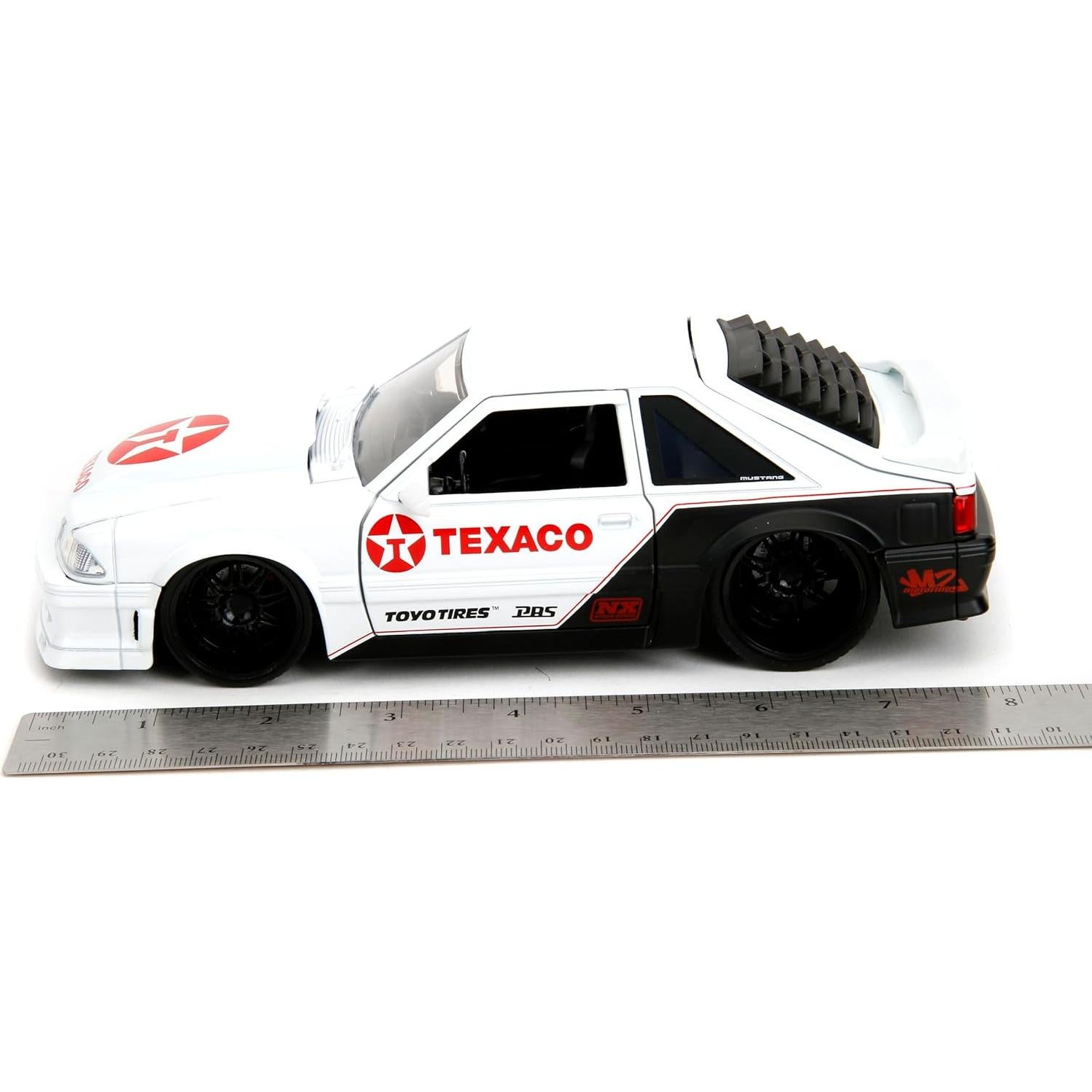 Coche Die-Cast Jada 1:24 Ford Mustang GT 1989 Texaco