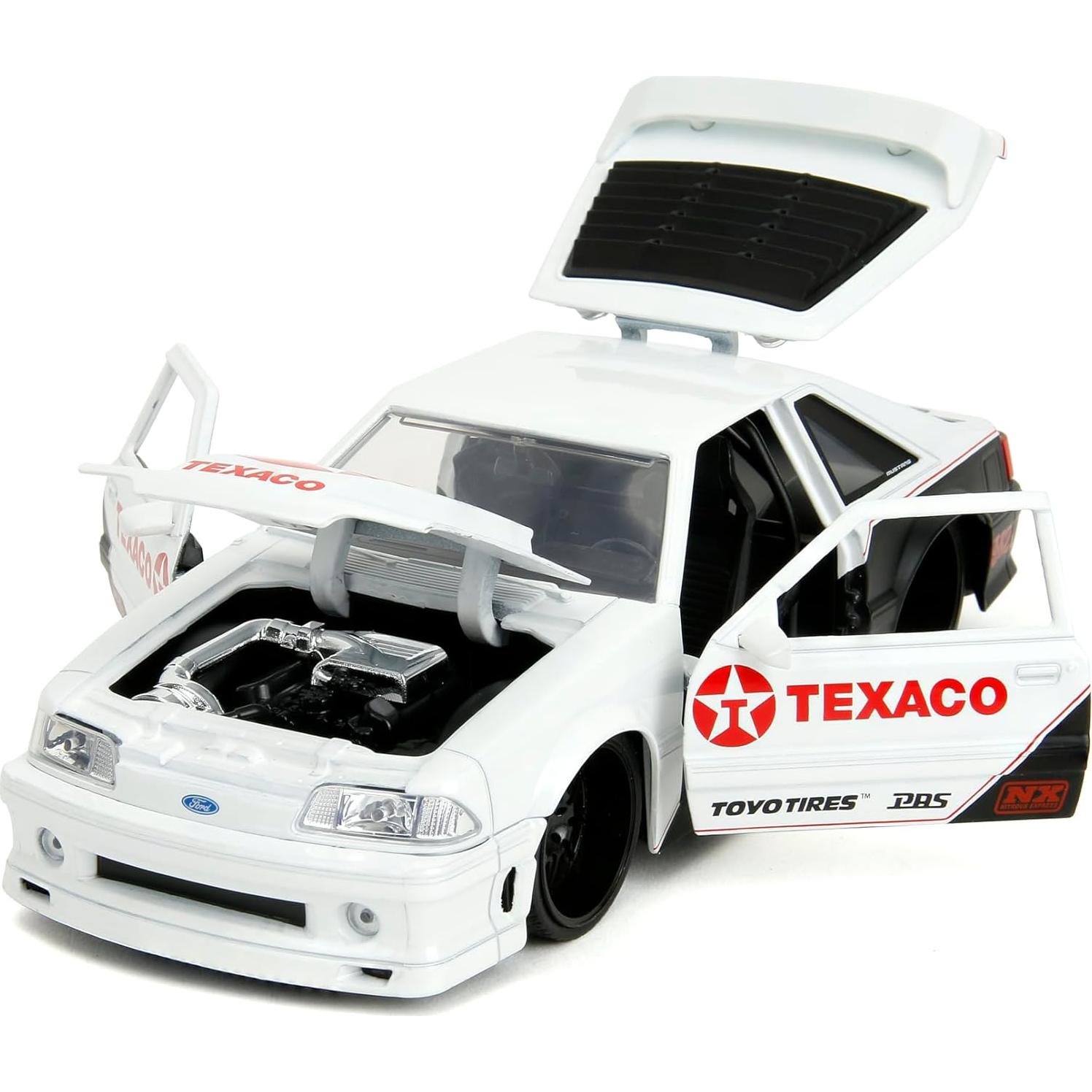 Coche Die-Cast Jada 1:24 Ford Mustang GT 1989 Texaco