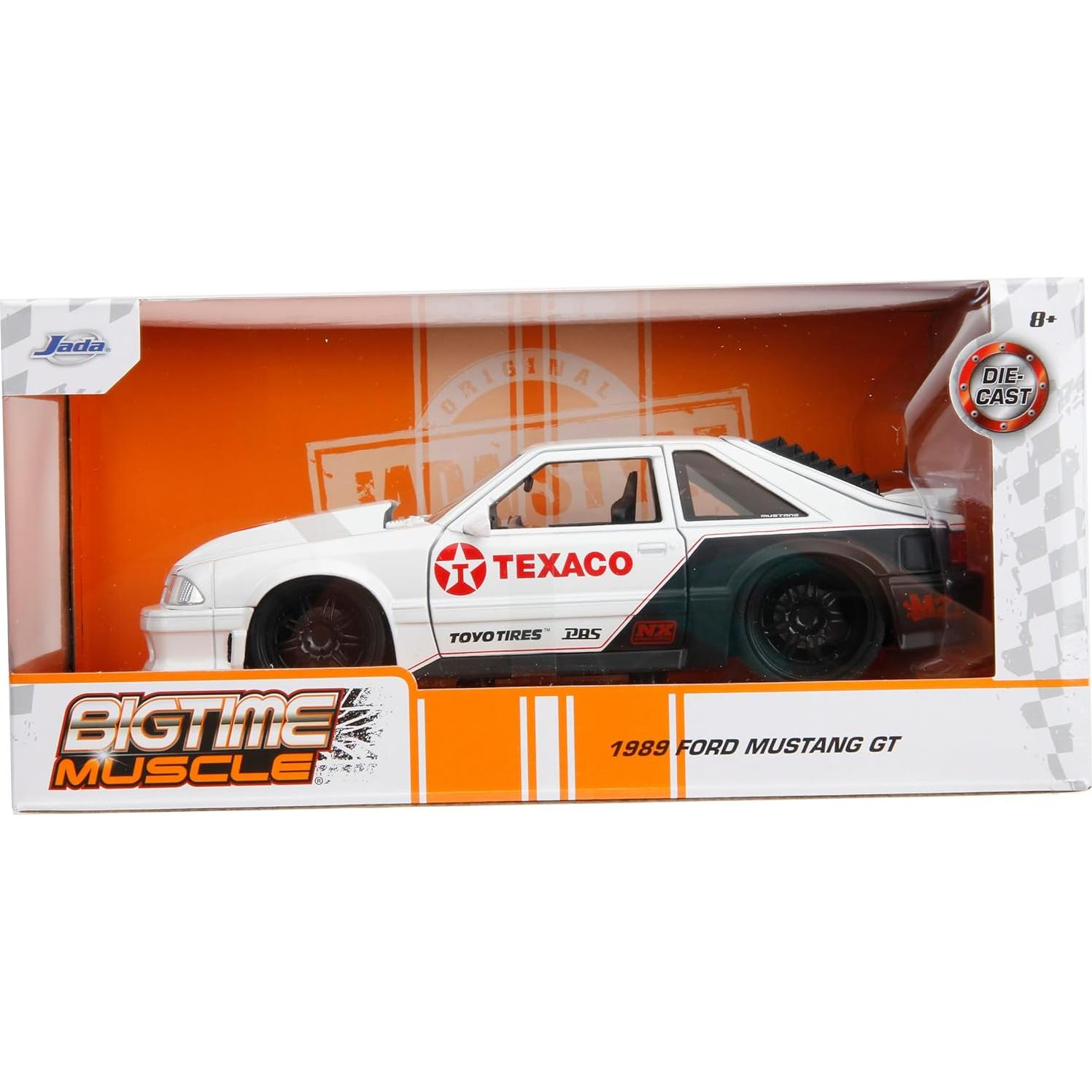 Coche Die-Cast Jada 1:24 Ford Mustang GT 1989 Texaco