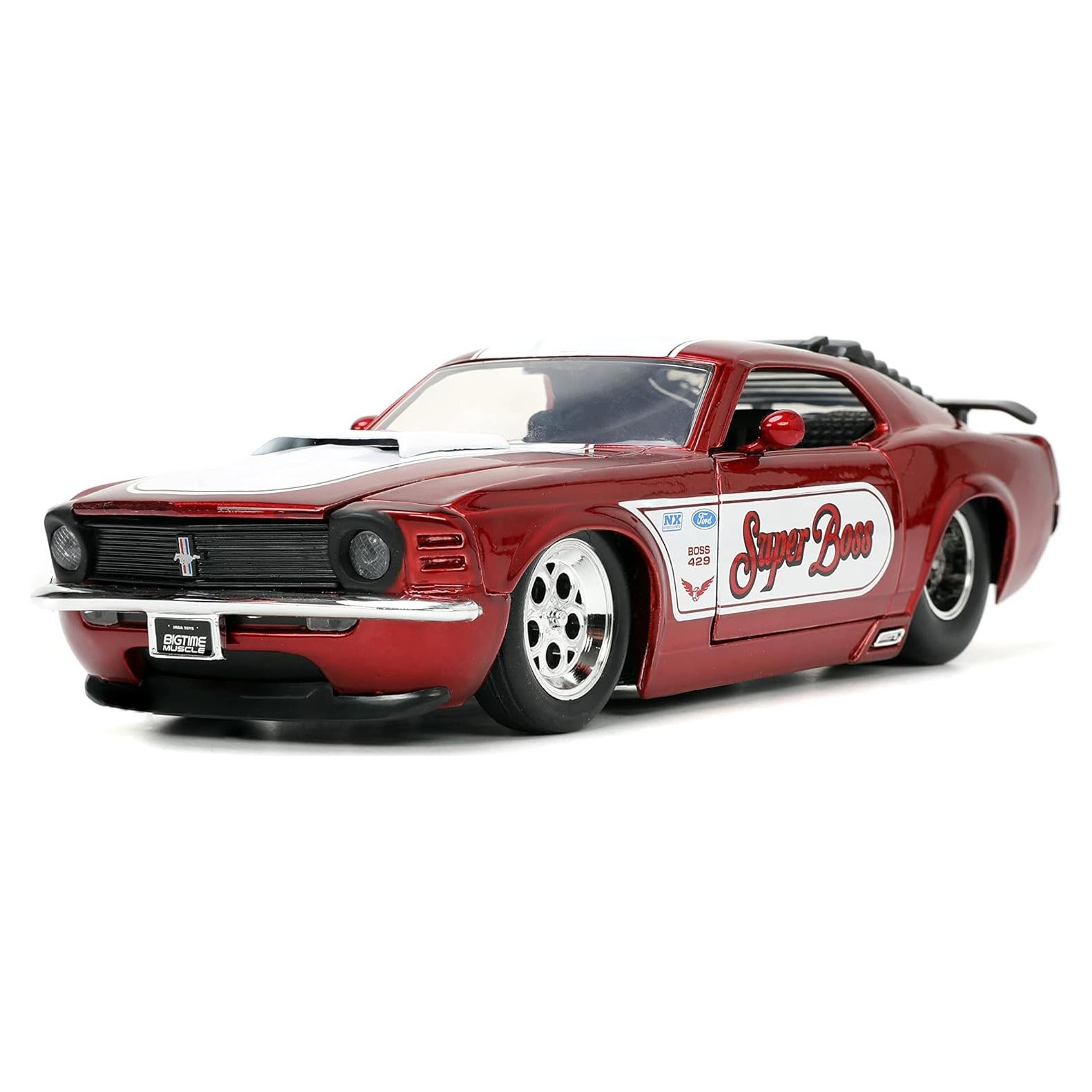 Coche de metal fundido Jada 1:24 Ford Mustang Boss 429 Rojo
