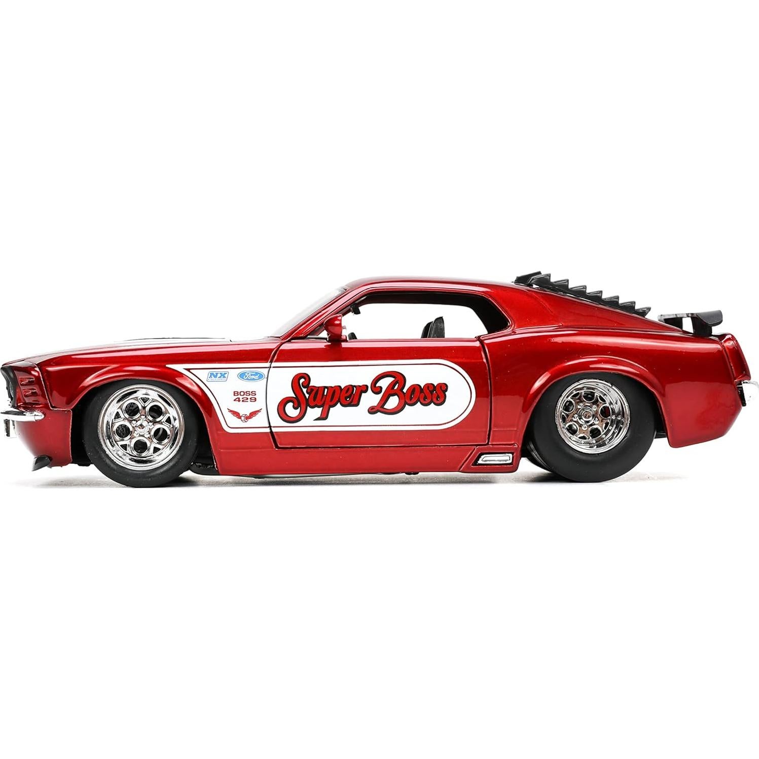 Coche de metal fundido Jada 1:24 Ford Mustang Boss 429 Rojo