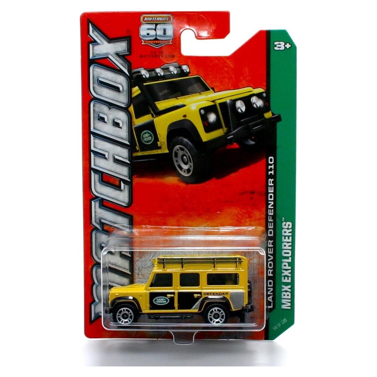 Matchbox Land Rover Defender 110 Amarillo 1:64 Die-Cast