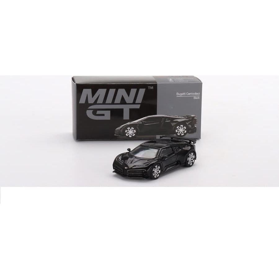 Bugatti Centodieci Negro Mini GT 1:64 Diecast Truescale