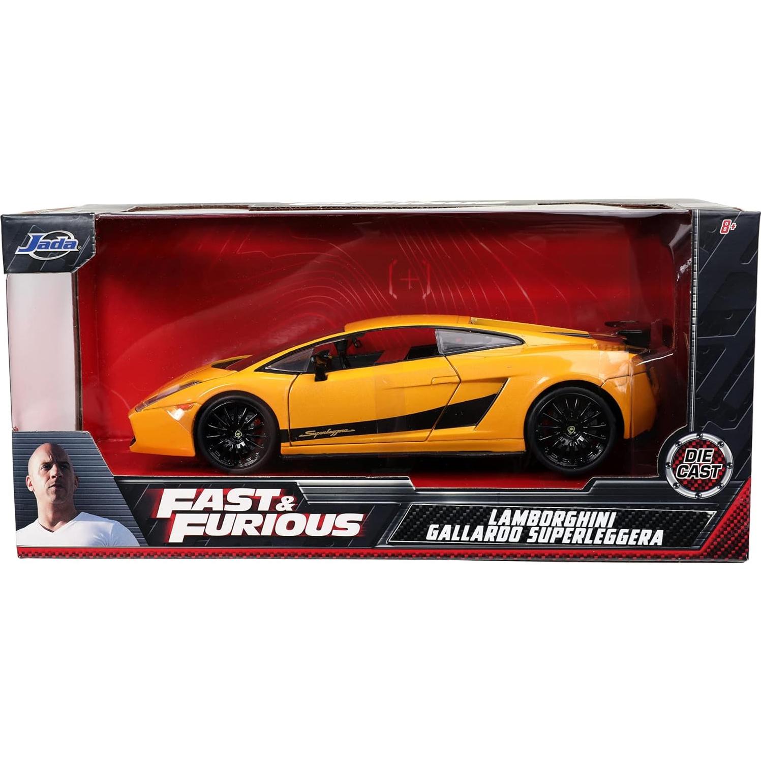 Modelo de Metal Lamborghini Gallardo Jada 1:24 Amarillo