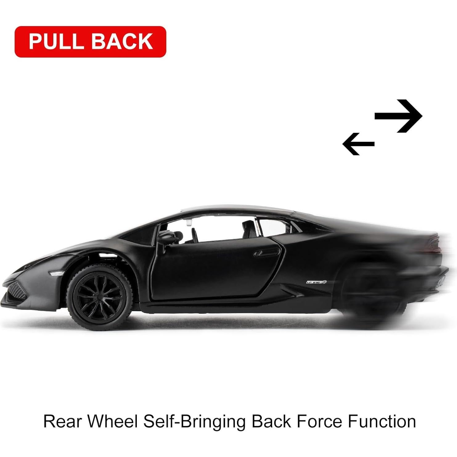 Coche de Juguete Lamborghini Huracan LP610-4 1:36 RMZ City Negro