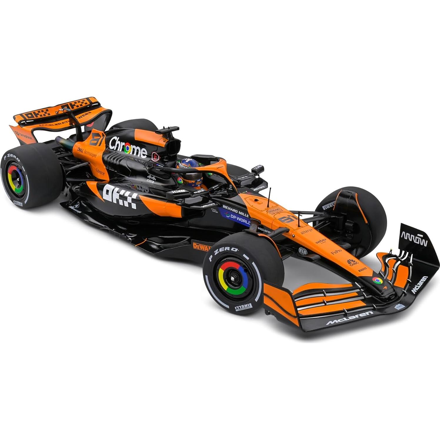 Coche de colección McLaren MCL38 Oscar Piastri 2024 1:18