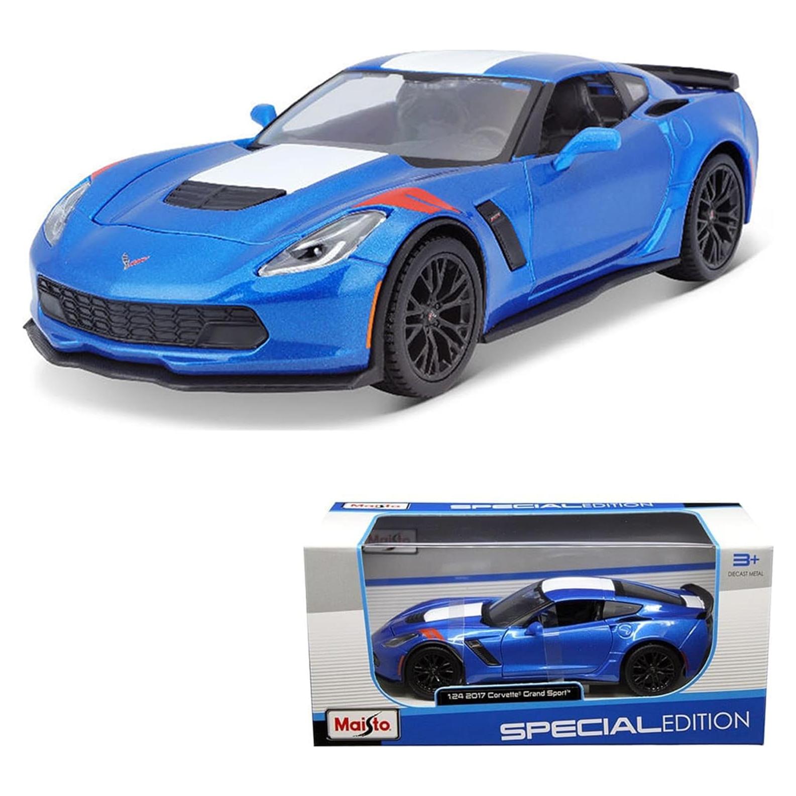 Bburago Coche de Metal Fundido 1:24 Chevrolet Corvette Grand Sport