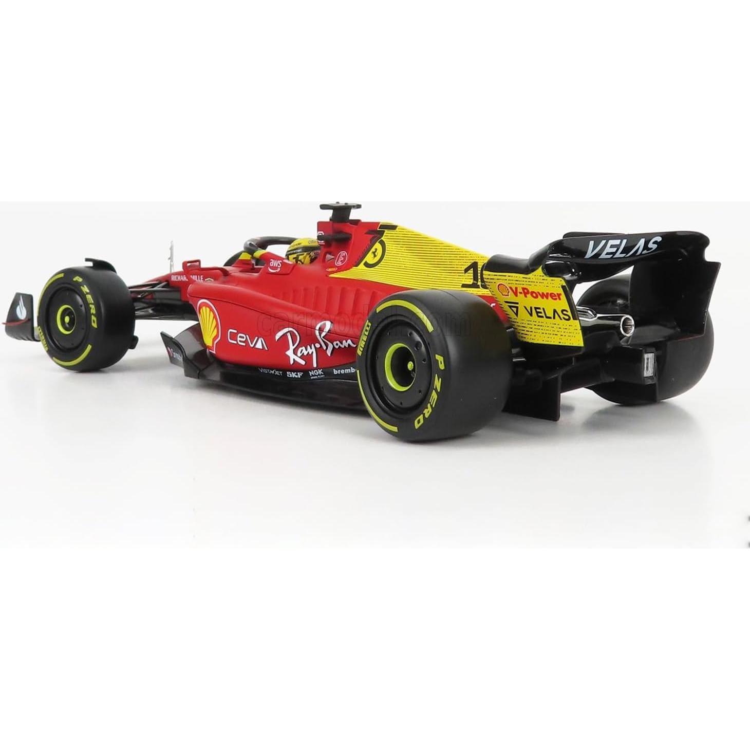 Modelo de Coche de Metal Bburago F1-75 Charles Leclerc 1/43