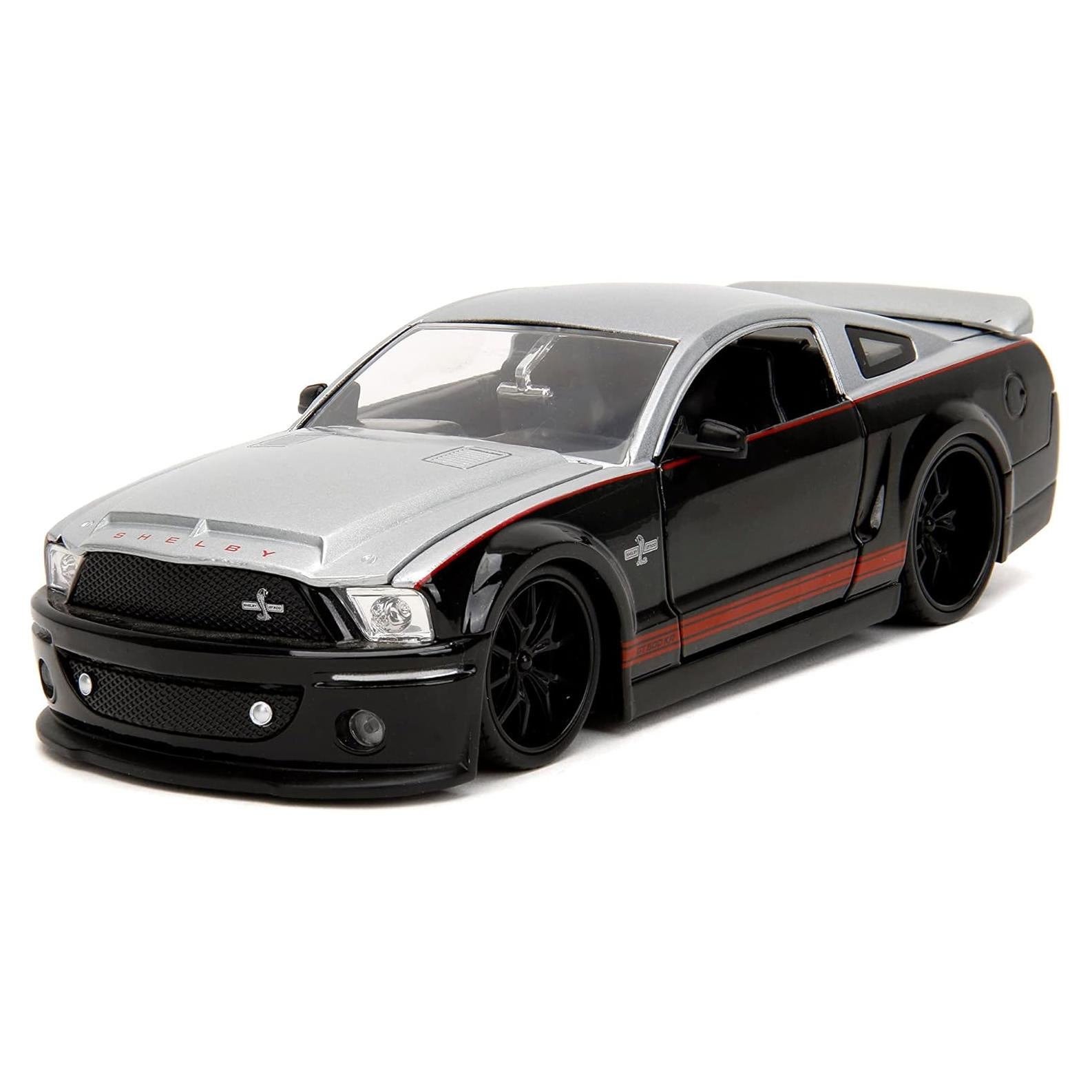Coche de Fundición Jada 1:24 Ford Shelby GT-500KR Negro/Plata