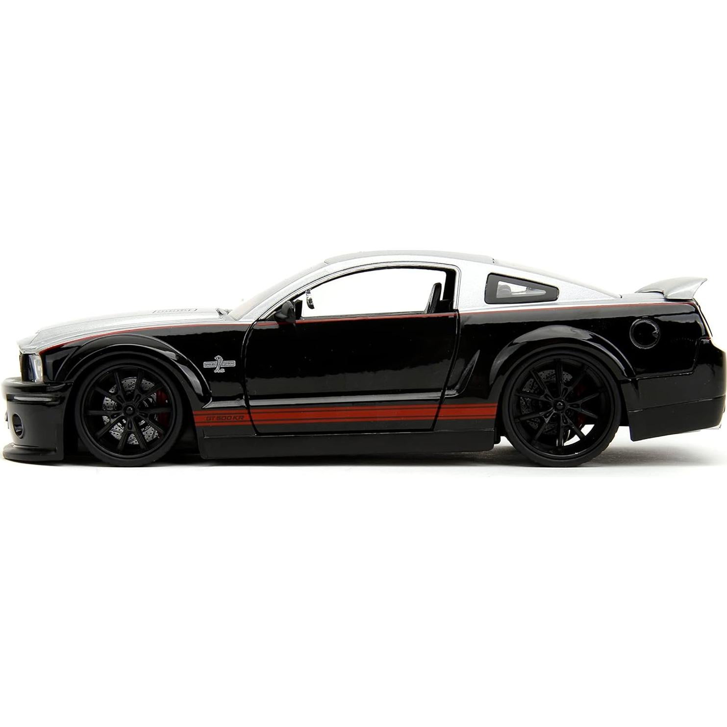 Coche de Fundición Jada 1:24 Ford Shelby GT-500KR Negro/Plata