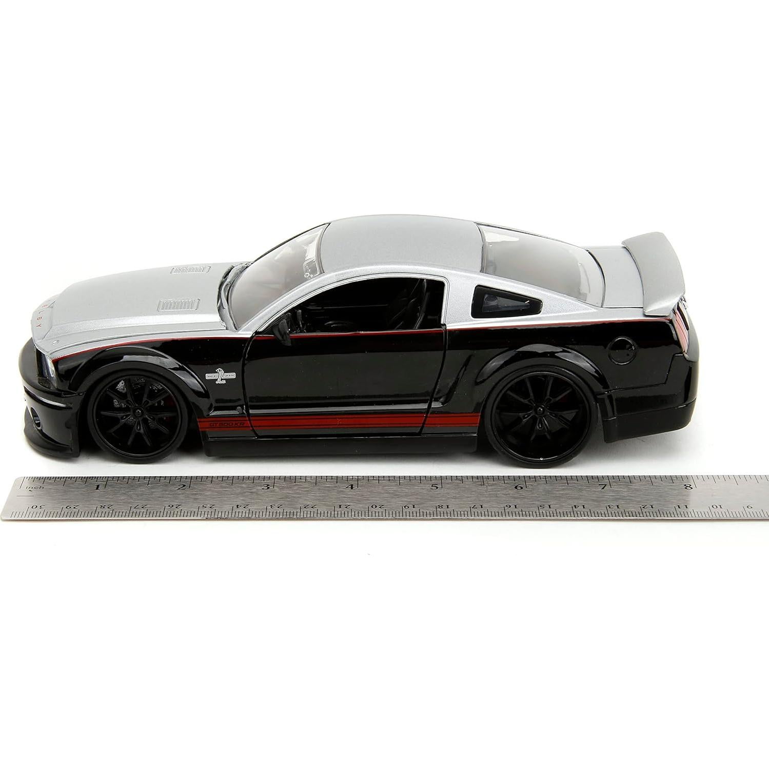 Coche de Fundición Jada 1:24 Ford Shelby GT-500KR Negro/Plata