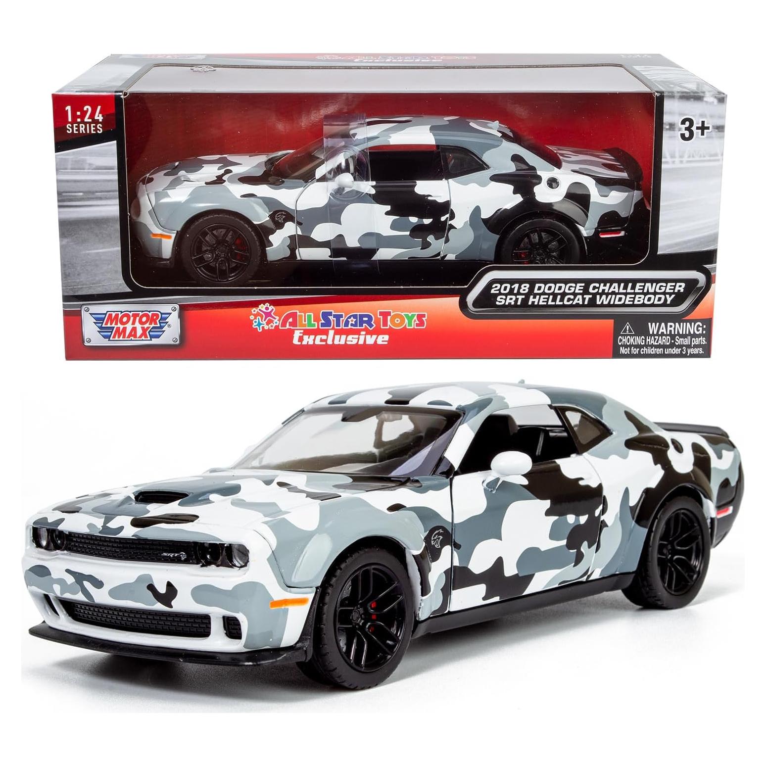 Dodge Challenger SRT Hellcat 2018 Diecast 1/24 Motormax Camuflaje