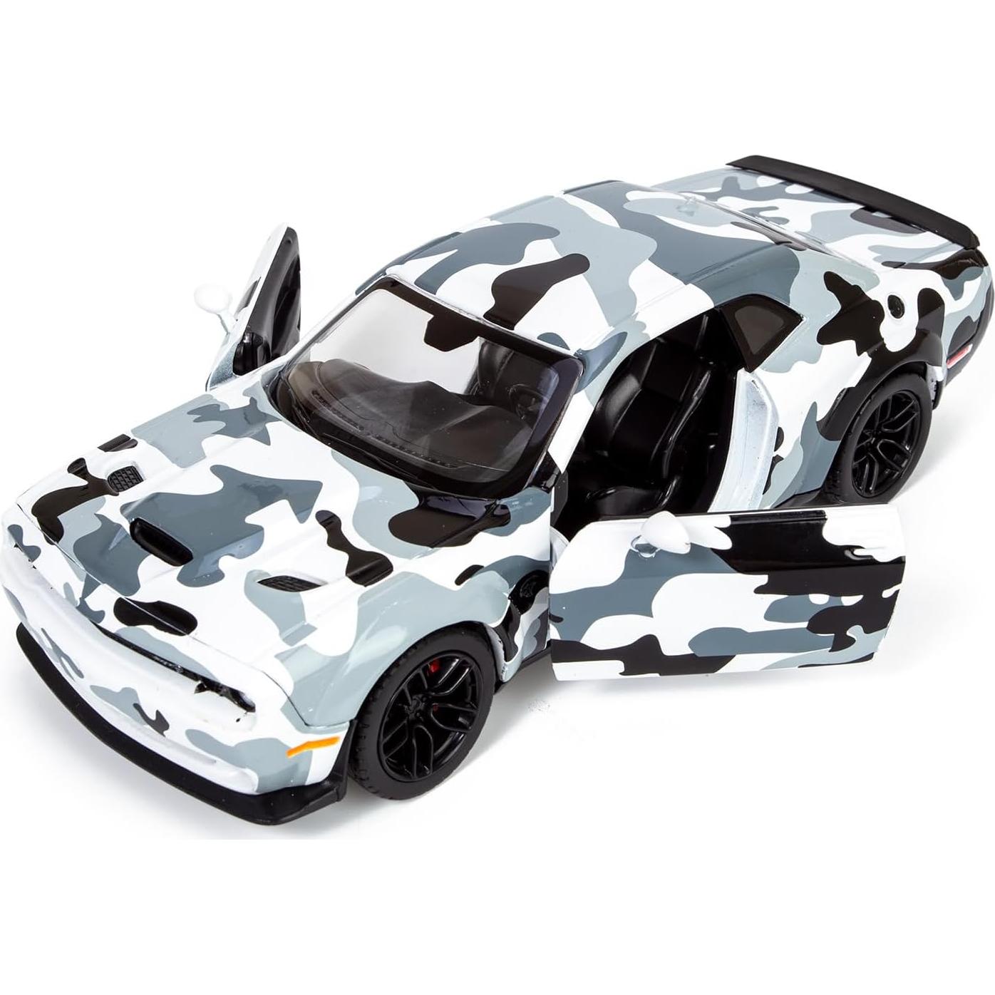 Dodge Challenger SRT Hellcat 2018 Diecast 1/24 Motormax Camuflaje