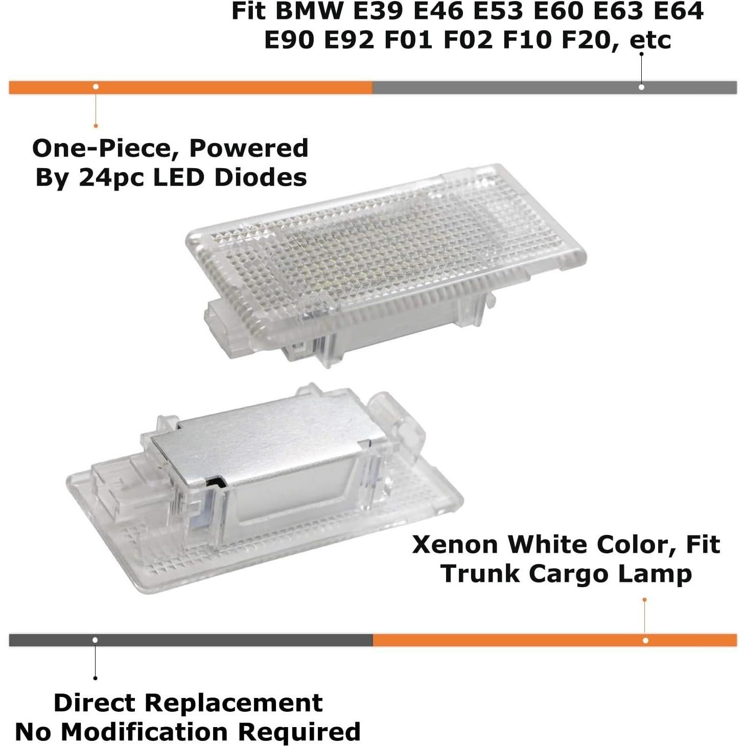 Luz LED de Cajuela iJDMTOY Xenón Blanco 2W Compatible BMW