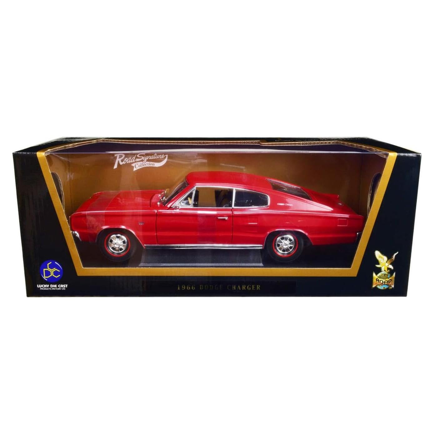 Dodge Charger 1966 Rojo 1:18 Diecast Road Signature