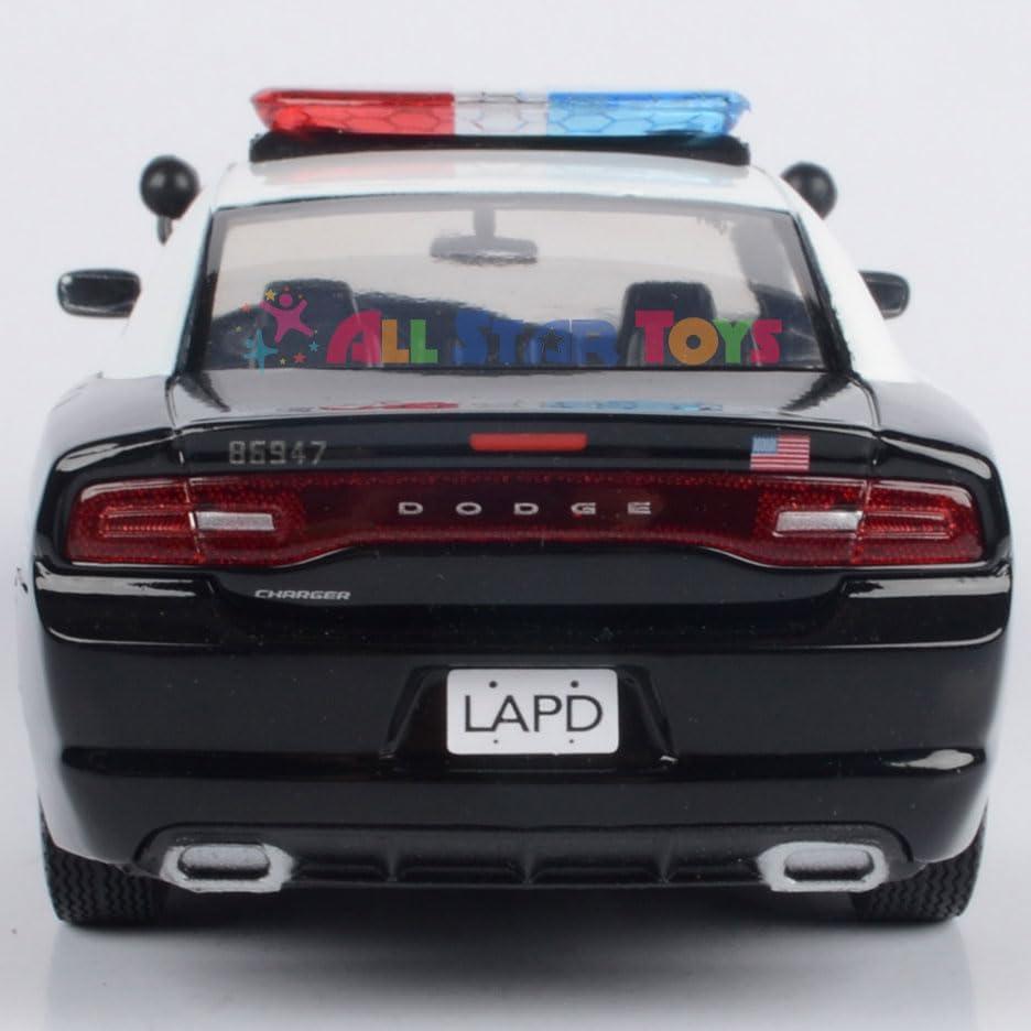 Modelo Diecast Motormax Dodge Charger Policía LAPD 1:24