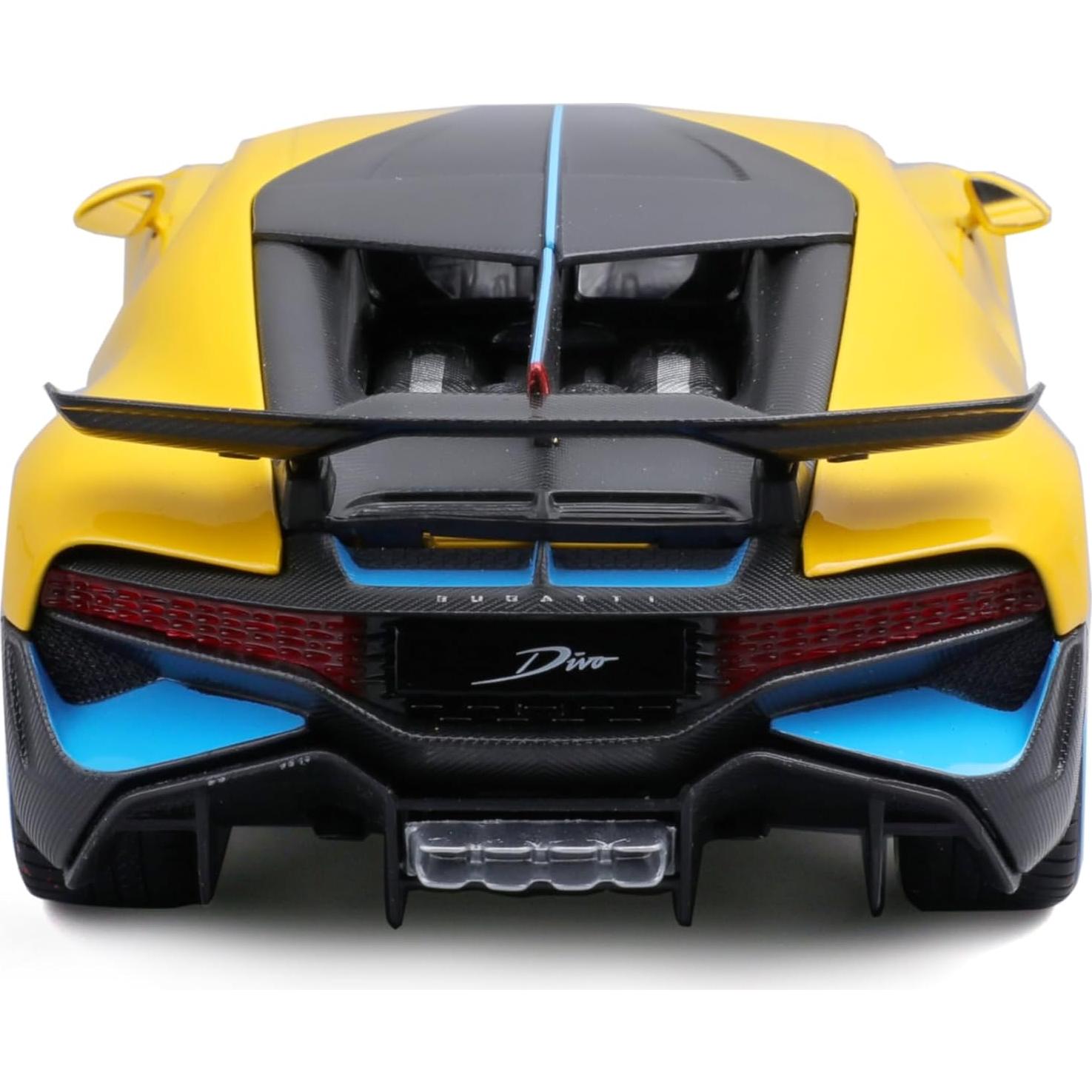 Maisto Bugatti Divo Coche de Modelo 1:24 Amarillo Coleccionable