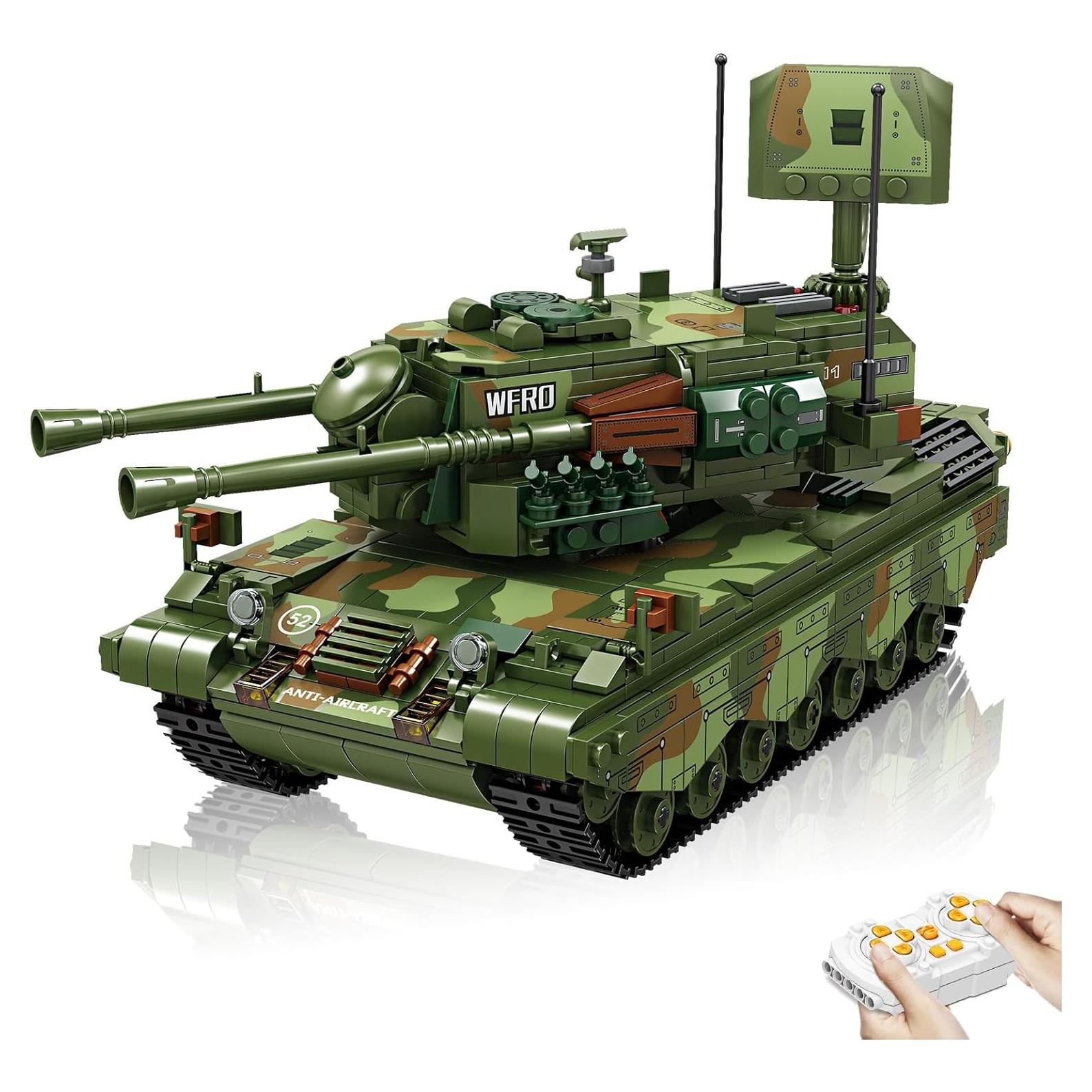 Set de Bloques de Construcción Tanque Militar RC 1101 Piezas