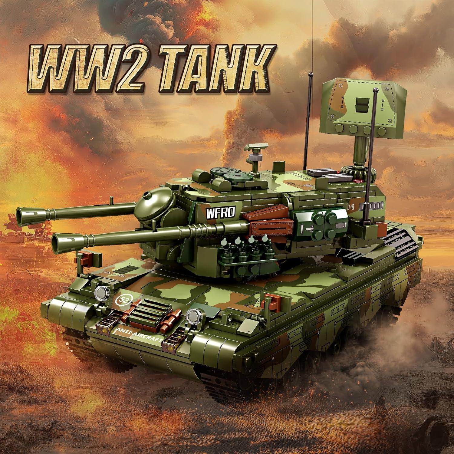 Set de Bloques de Construcción Tanque Militar RC 1101 Piezas