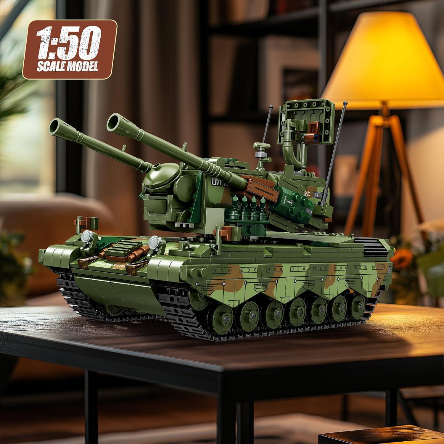 Set de Bloques de Construcción Tanque Militar RC 1101 Piezas